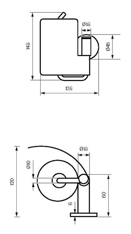 Tapwell TA236 Toalettpapirholder Oksiderende Messing 