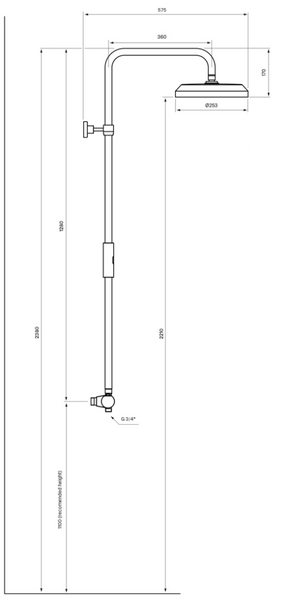 Tapwell ARM5200-150 Takdusj Black Chrome