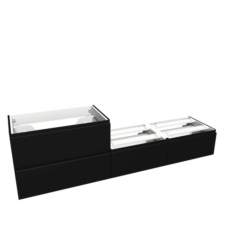 Vikingbad Servantskap fingergrep MIE SMART 200, sort matt