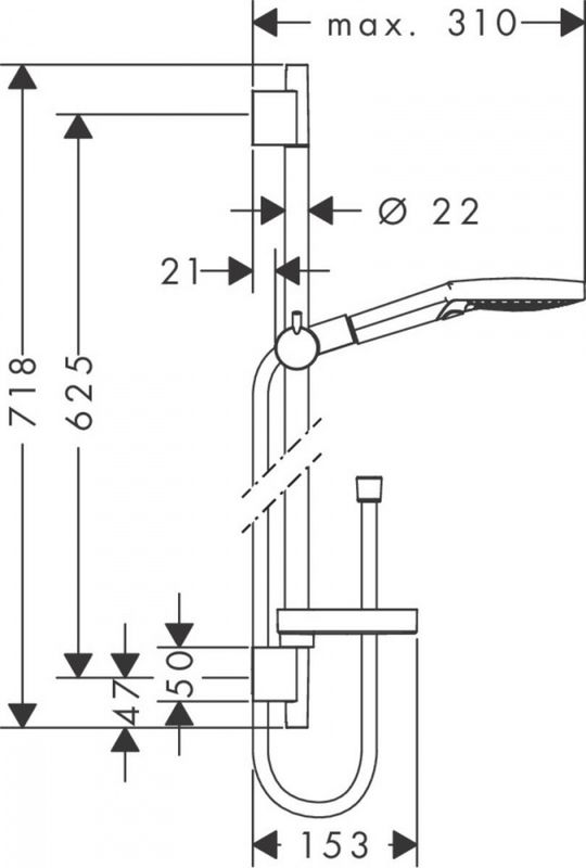 Hansgrohe Raindance Select dusjsett S120 3jet