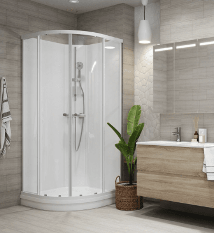 VikingBad Sofia Dusjkabinett 90x90x210 Basic