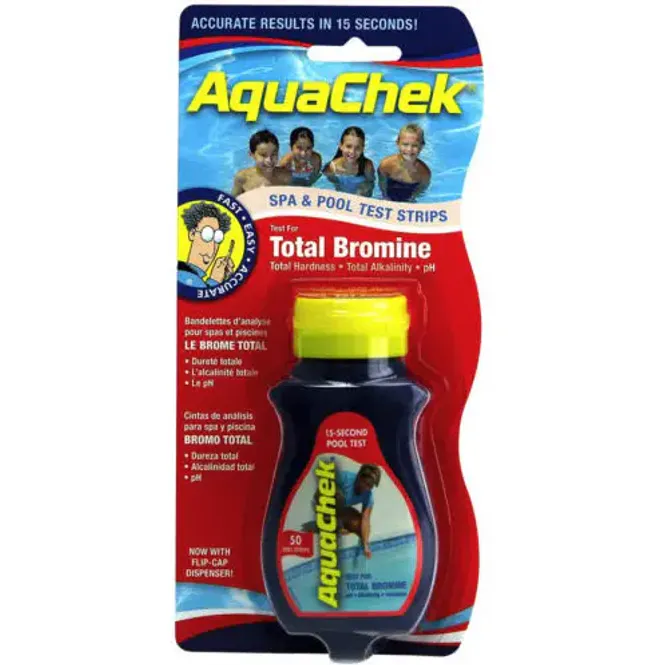Hovedbilde Teststrips bromin/pH/alkalitet 50 stk teststrips