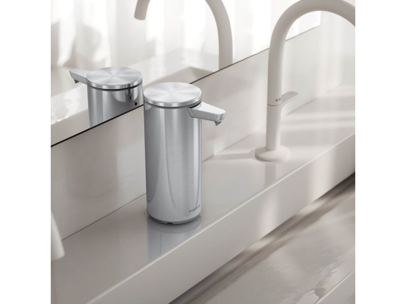 Simplehuman oppladbar såpedispender med sensor Børstet stål 266ml