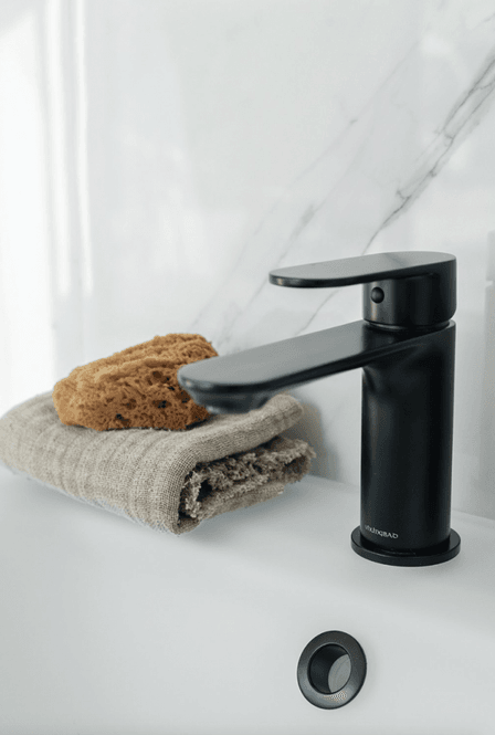 Hovedbilde Vikingbad Embla servantbatteri sort matt