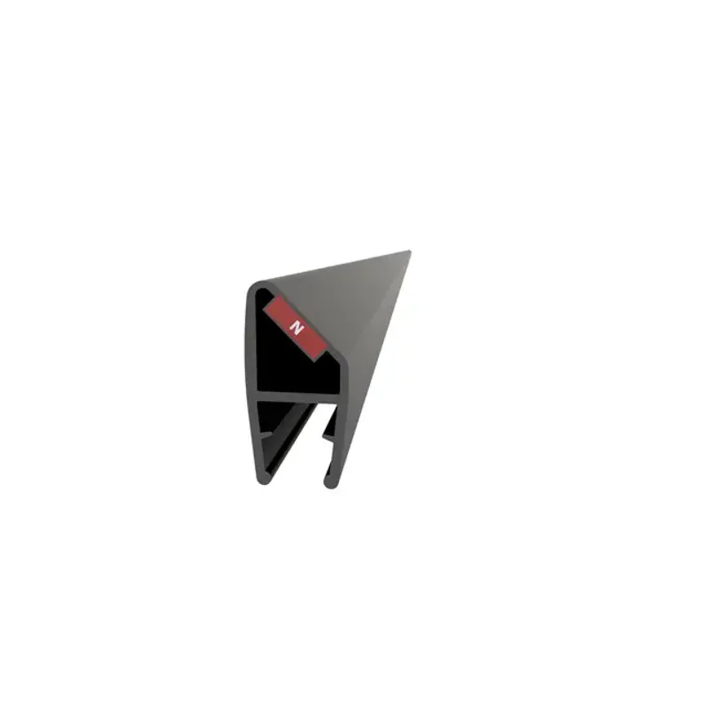 Vikingbad Magnetprofil glassfelt LIAM 90° 191,7 cm – klar eller matt sort PVC