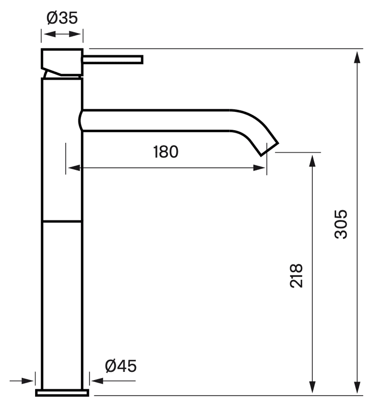 Tapwell EVM082 Servantbatteri Oksiderende messing