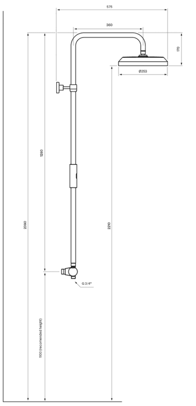 Tapwell ARM5200-150 Takdusj Brushed Nickel